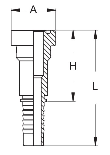 Фитинг для РВД DN51 SFS 79,4
