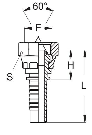Фитинг для РВД DN06 DKR G 1/2"