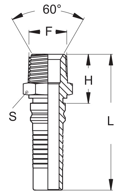 Фитинг для РВД DN38 NPTF 2"